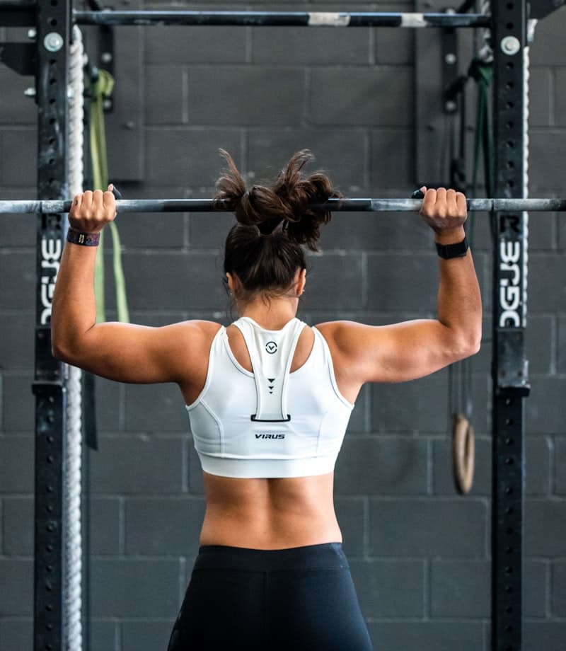 Athlete training at the gym after an early session